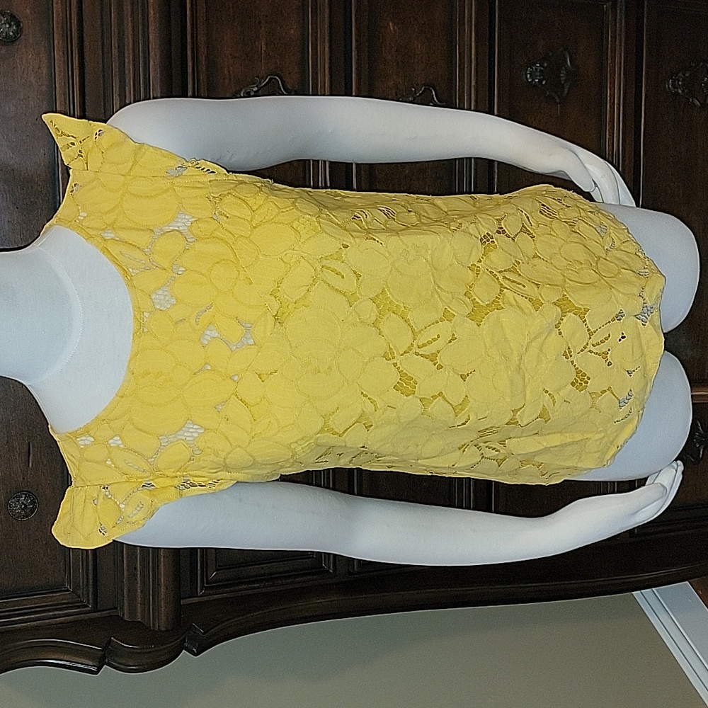 💛 Monteau Yellow Top, Junior's Size Medium
